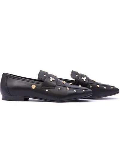 ALPE Black Roma Moccasins