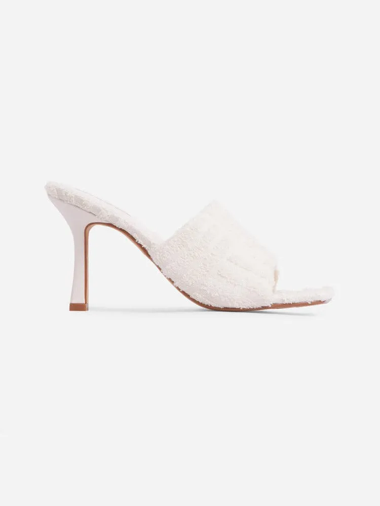 Amozae-Toweling Square Toe Heels