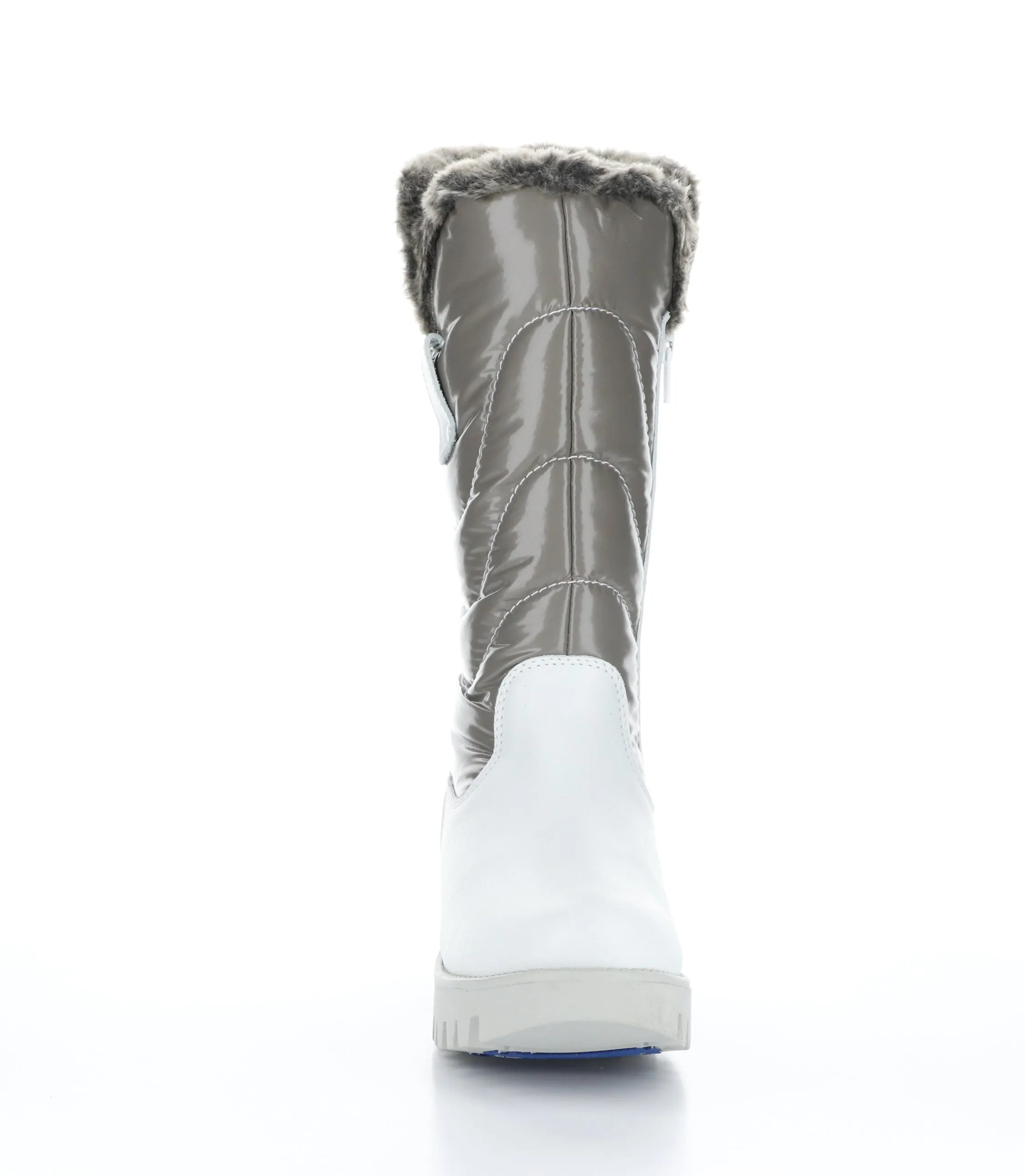 ASTRID White/Grey/Greywhite Zip Up Boots
