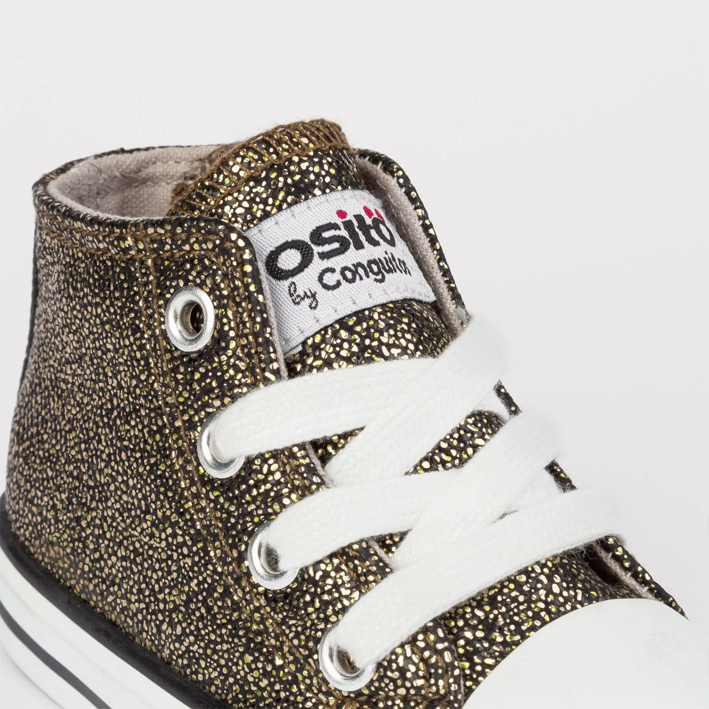 Baby's Bronze Space Hi-Top Sneakers