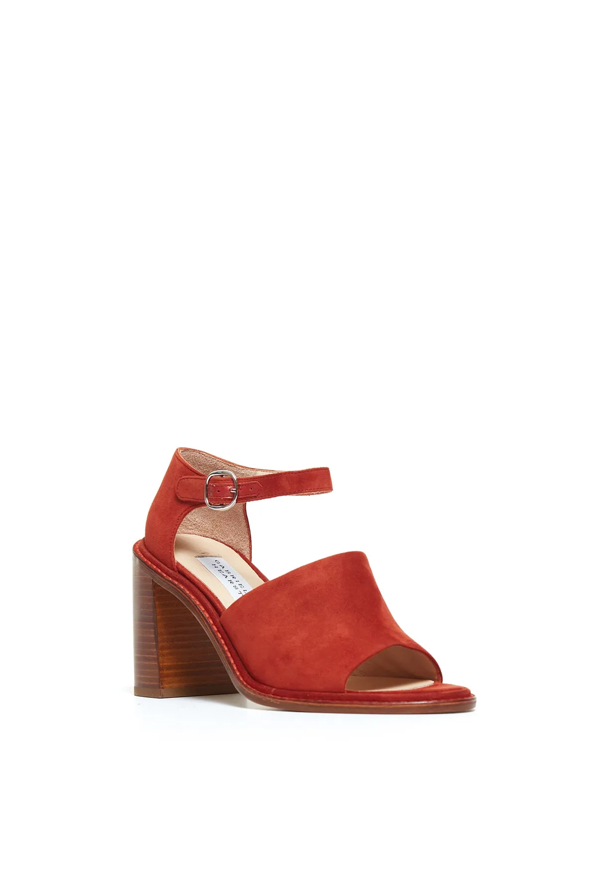 Beau Heel in Rust Suede