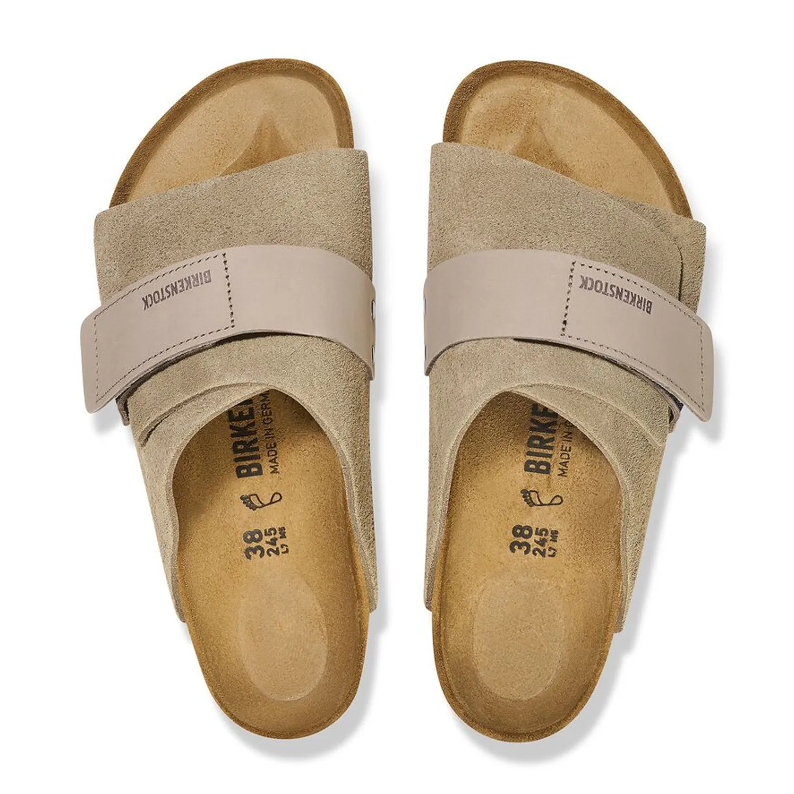 Birkenstock Kyoto Narrow Slide Sandal (Women) - Taupe Suede