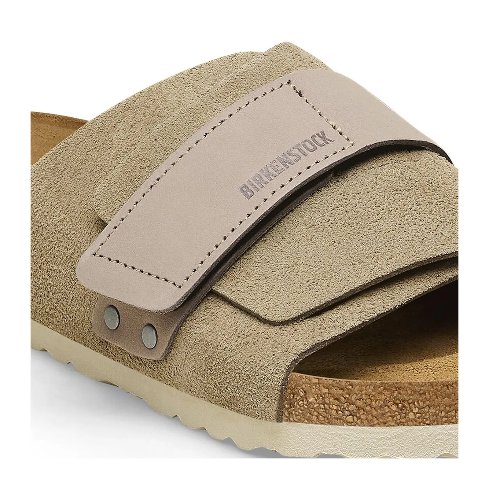 Birkenstock Kyoto Narrow Slide Sandal (Women) - Taupe Suede