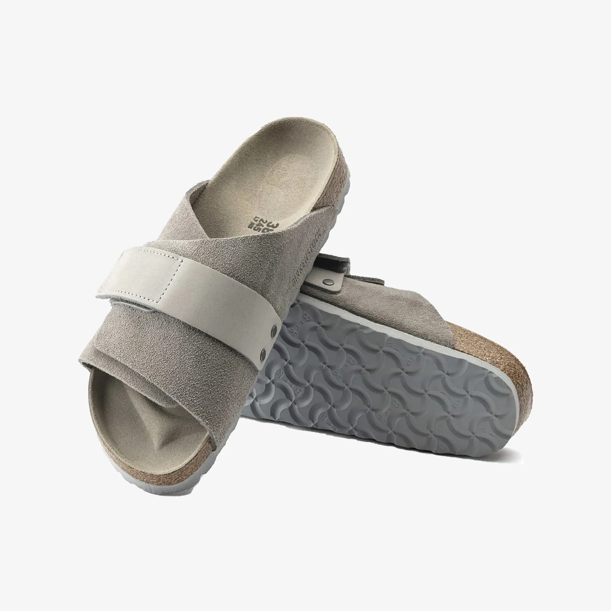 Birkenstock | KYOTO NUBUCK/SUEDE LEATHER  { GRAY