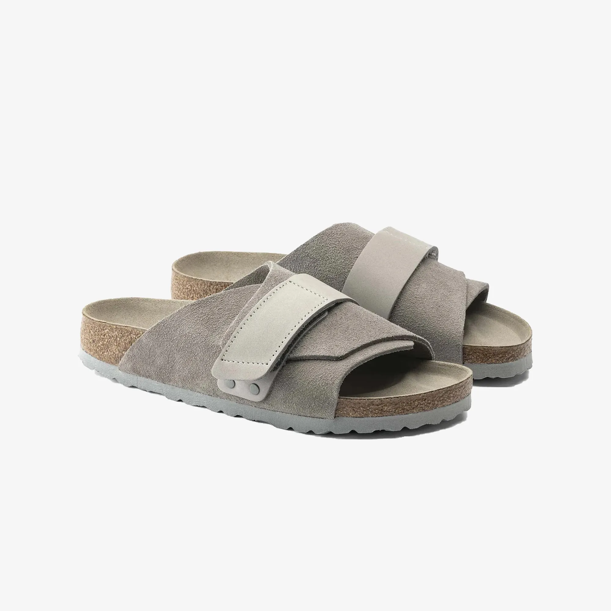 Birkenstock | KYOTO NUBUCK/SUEDE LEATHER  { GRAY