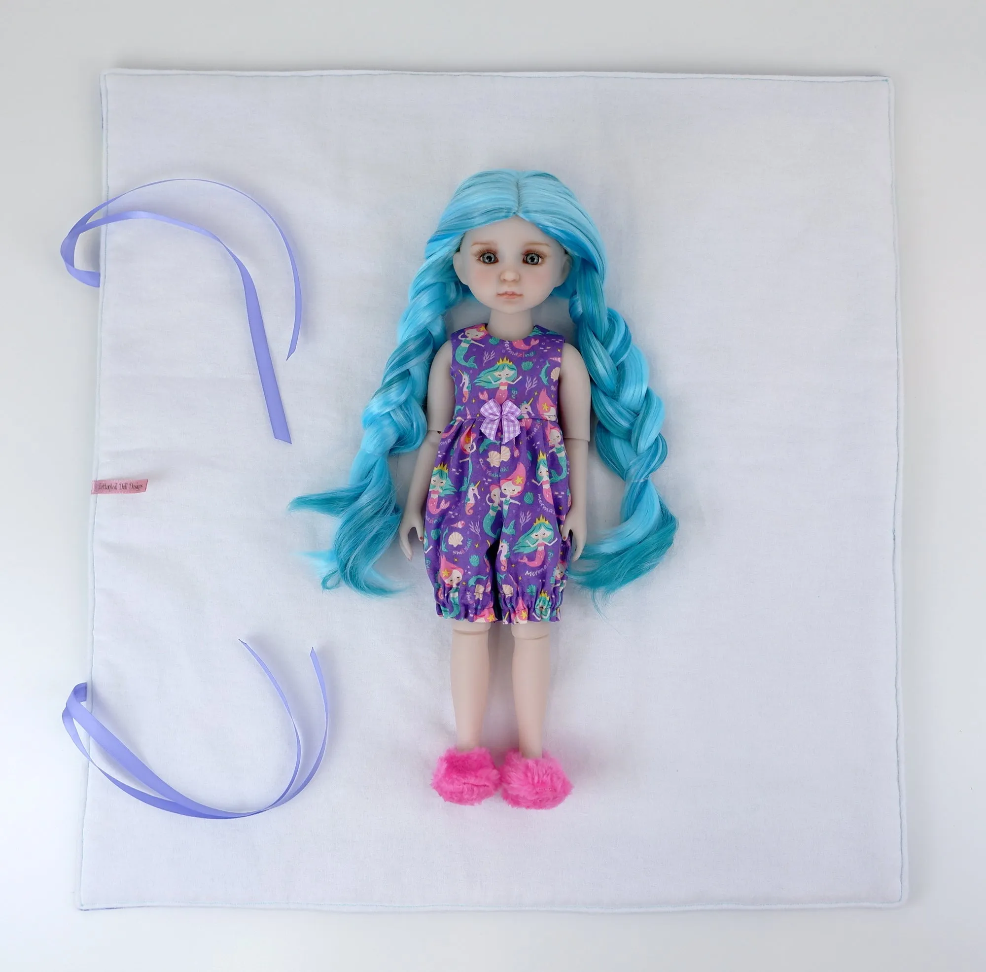 Coralie - custom mermaid theme Ruby Red Fashion Friend doll & wardrobe