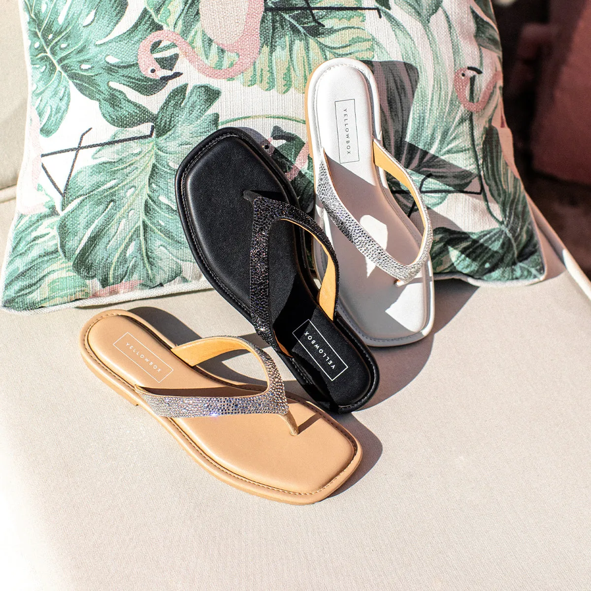 Della Rhinestone Sandal