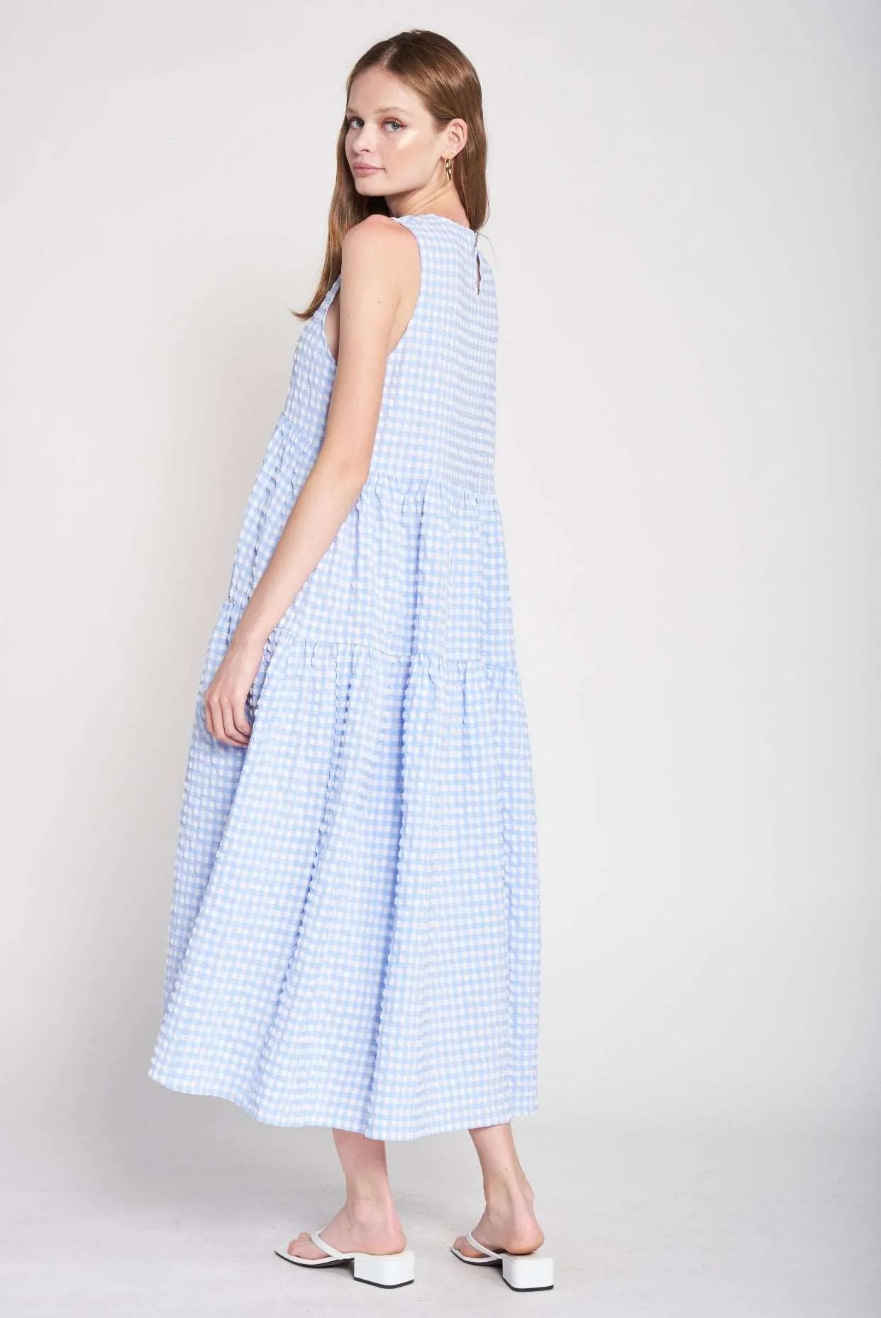 Format Gingham Midi Sundress