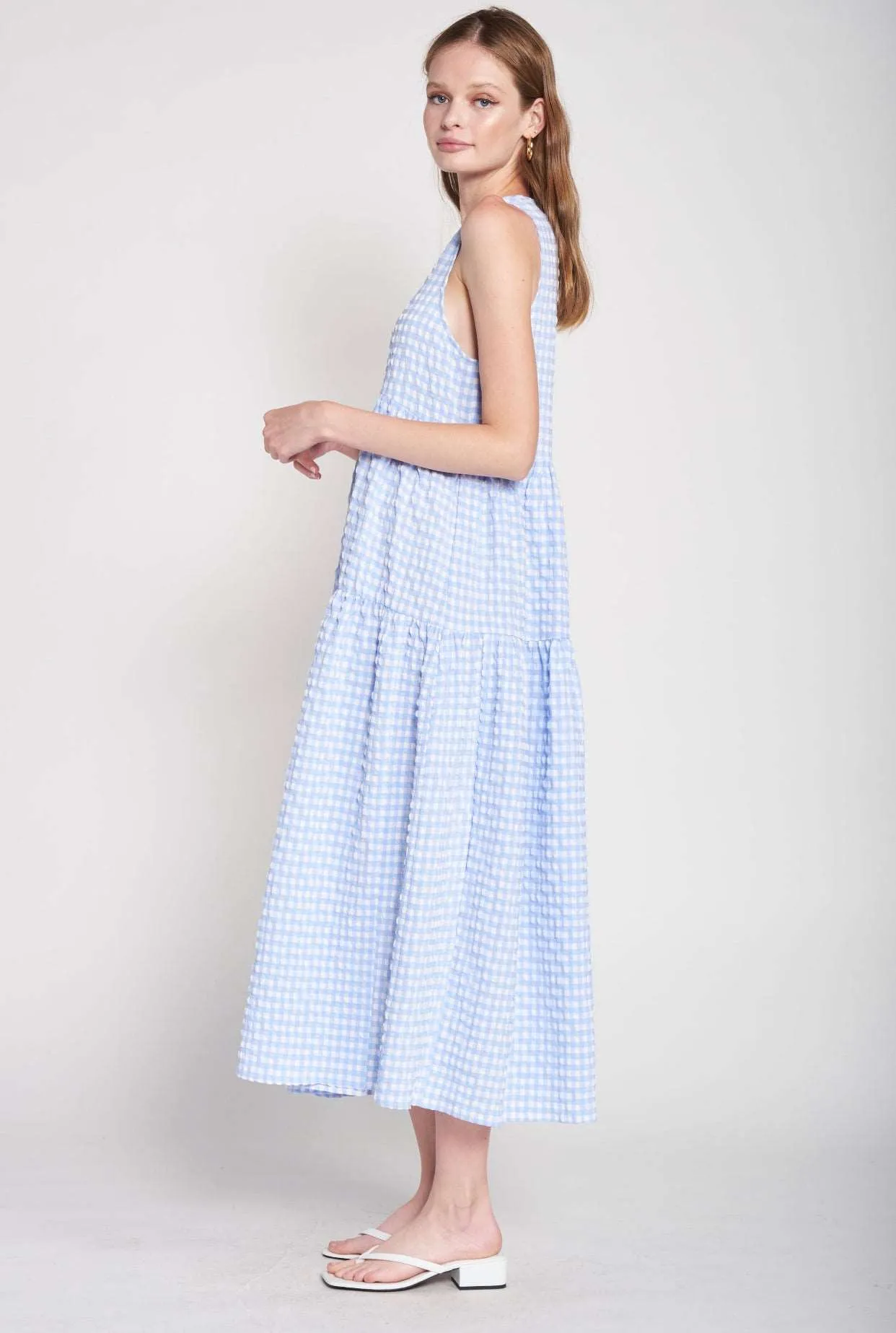 Format Gingham Midi Sundress