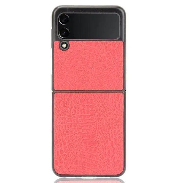 Galaxy Z Flip 3 Luxury Crocodile Skin Cover