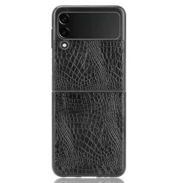 Galaxy Z Flip 3 Luxury Crocodile Skin Cover