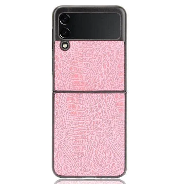 Galaxy Z Flip 3 Luxury Crocodile Skin Cover