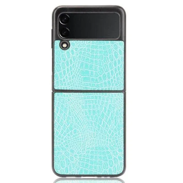 Galaxy Z Flip 3 Luxury Crocodile Skin Cover
