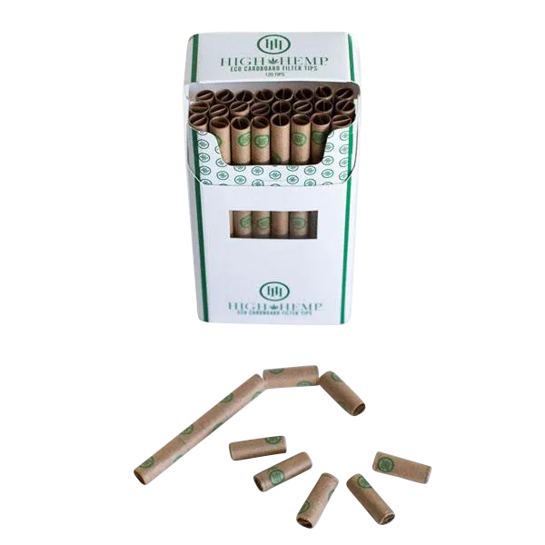 High Hemp Eco Cardboard Filter Tips - 12 Pack Bulk