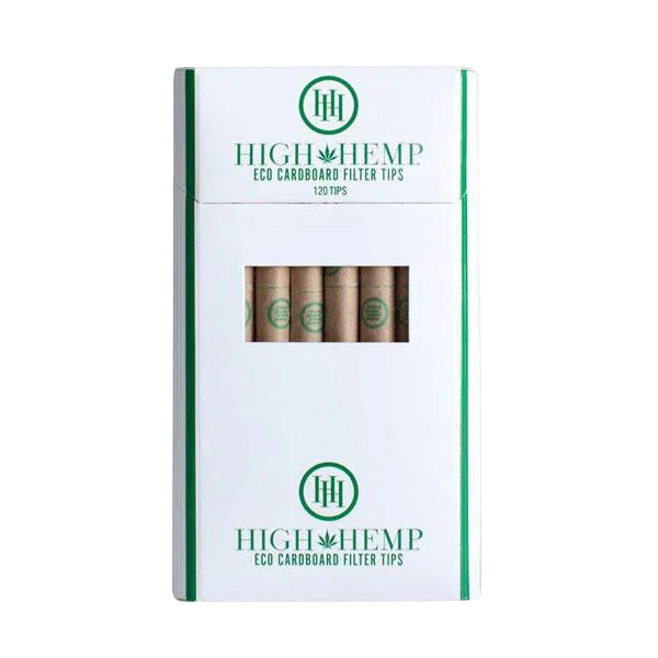 High Hemp Eco Cardboard Filter Tips - 12 Pack Bulk
