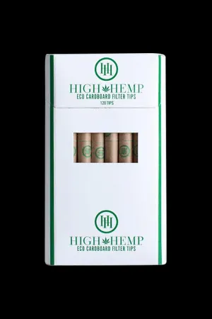High Hemp Eco Cardboard Filter Tips - 12 Pack Bulk