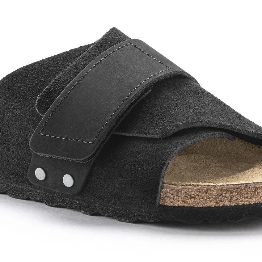 Kyoto Women - Black Nubuck and Suede Leather||Kyoto pour femmes - Nubuck et suède noir