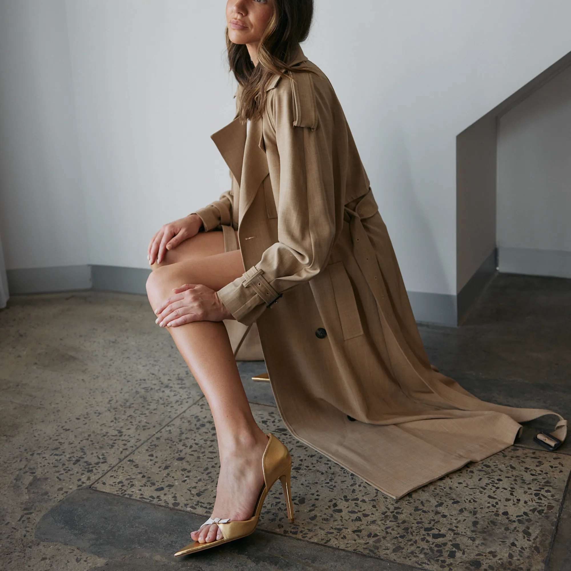 Leah Pump Gold Metallic