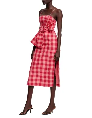 Leila Dress Pink Check