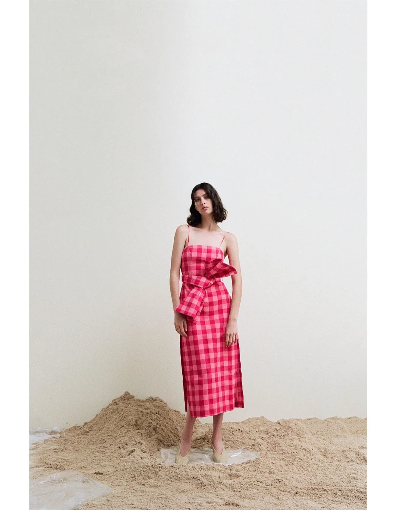 Leila Dress Pink Check