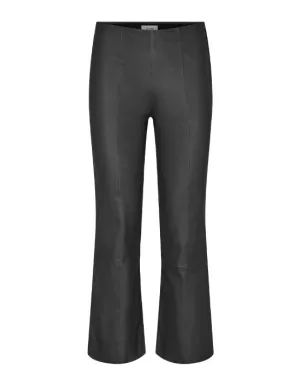 Levete Room Gloria 3 Leather Kick Flare - Black