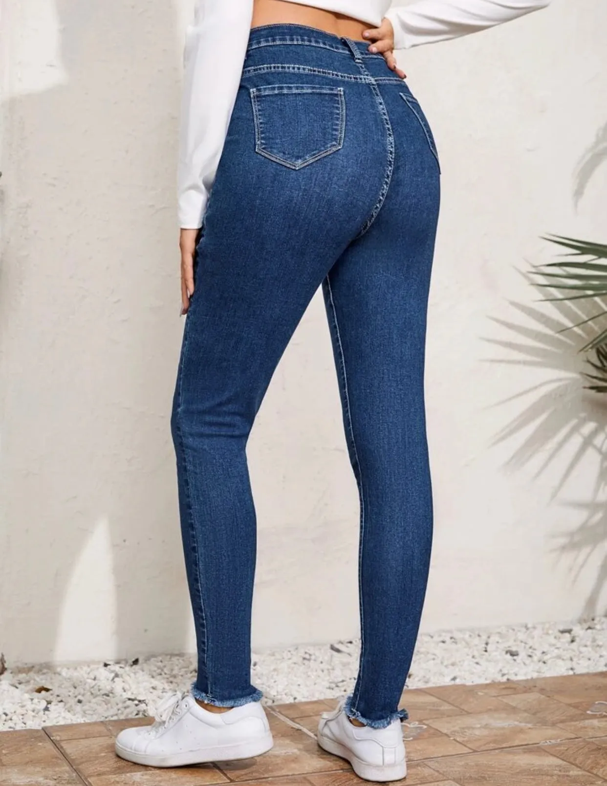 Maternity ripped detail skinny jeans