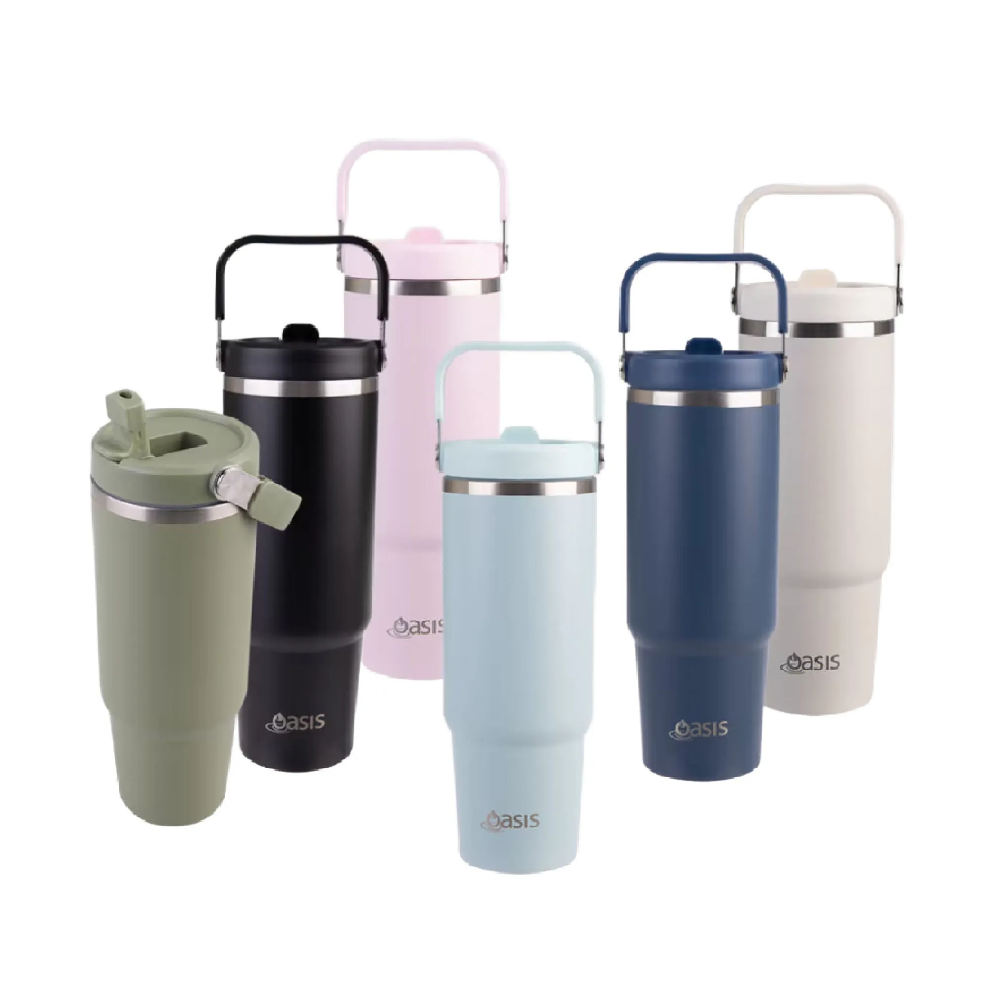 Oasis Insulated Voyager Carry Tumbler 900ml - Alabaster