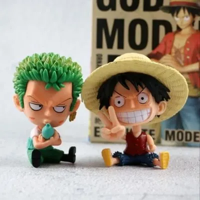 One Piece Straw Hat Luffy Anime Sitting Figurine | Anime Merchandise in India [PVC]