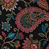 Plus Long Sleeve Velvet Paisley Mini Dress