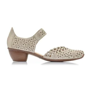 Rieker Mirjam 43753-60 Heeled Sandal (Women) - Cream