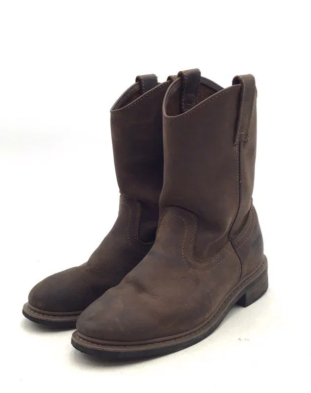 Trail Guide Men's Wellington Dark Brown Work Western Boots - Size 8.5M