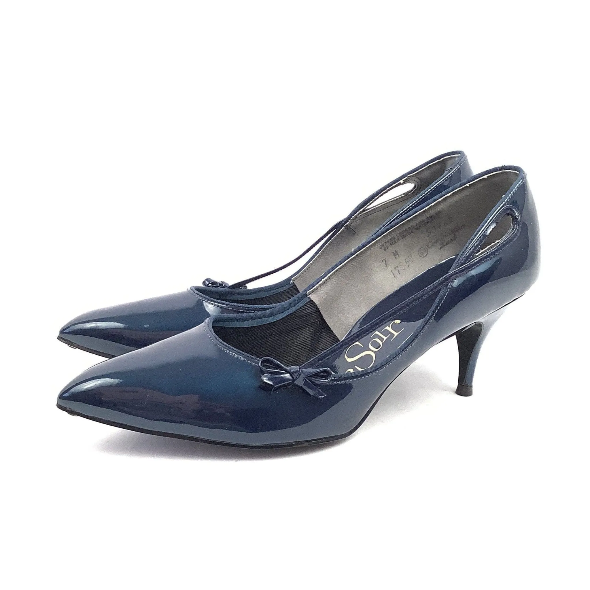 Vintage Navy Blue Heels
