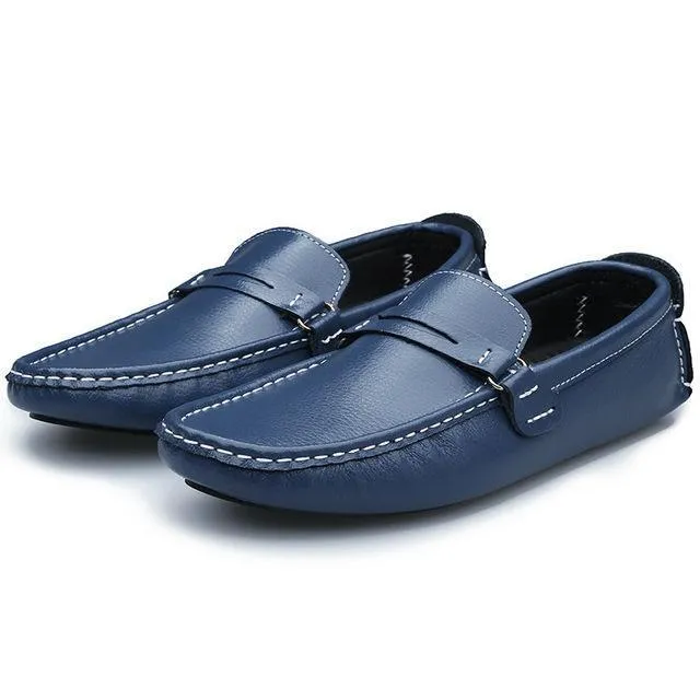 West Louis Soft Bottom Leather Comfy Flats