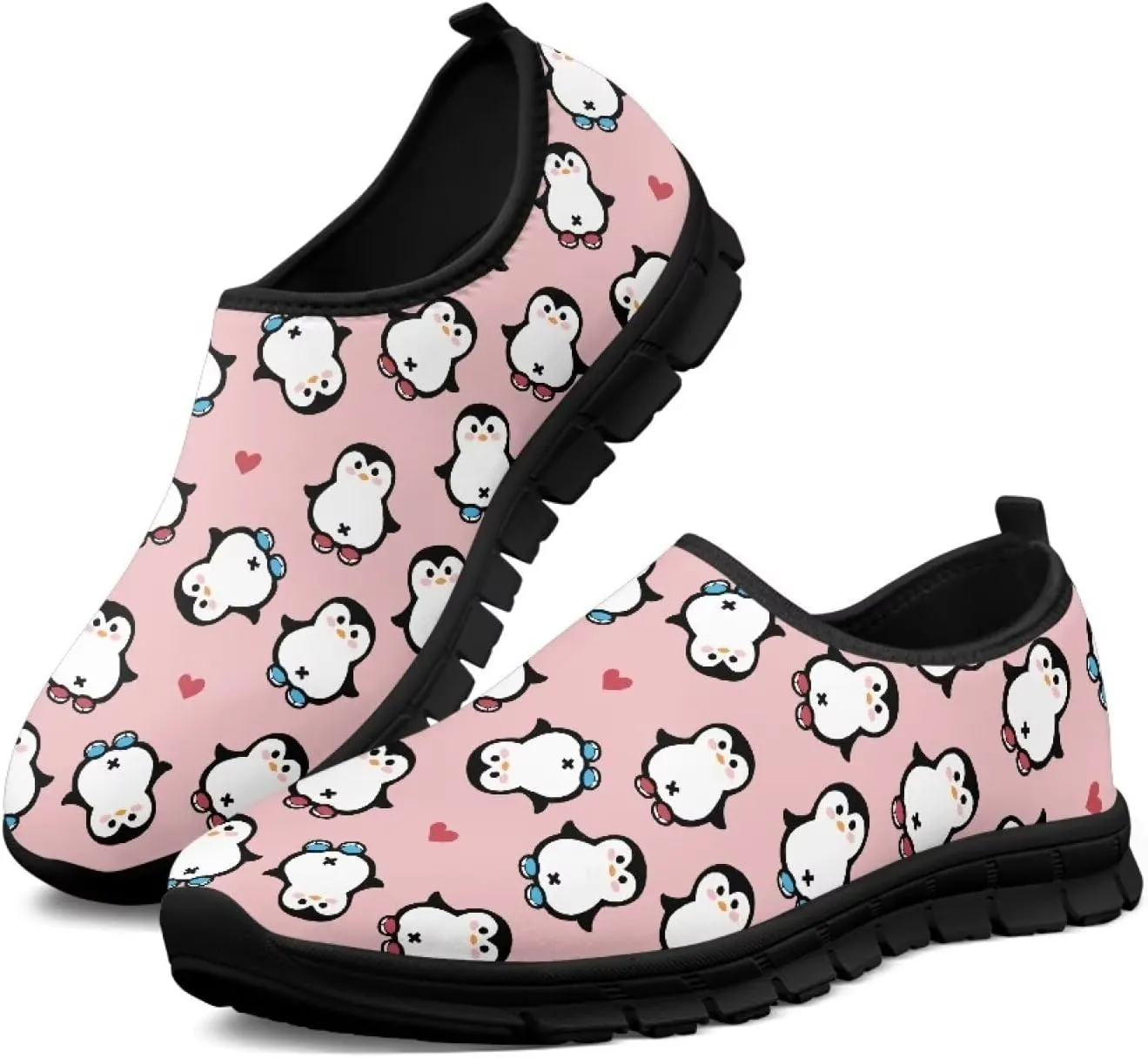 Women's Slip On Sneakers Low-Cut Casual Walking Shoes Loafers Animal Pattern Comfort Soft Sports Running Flat Shoes