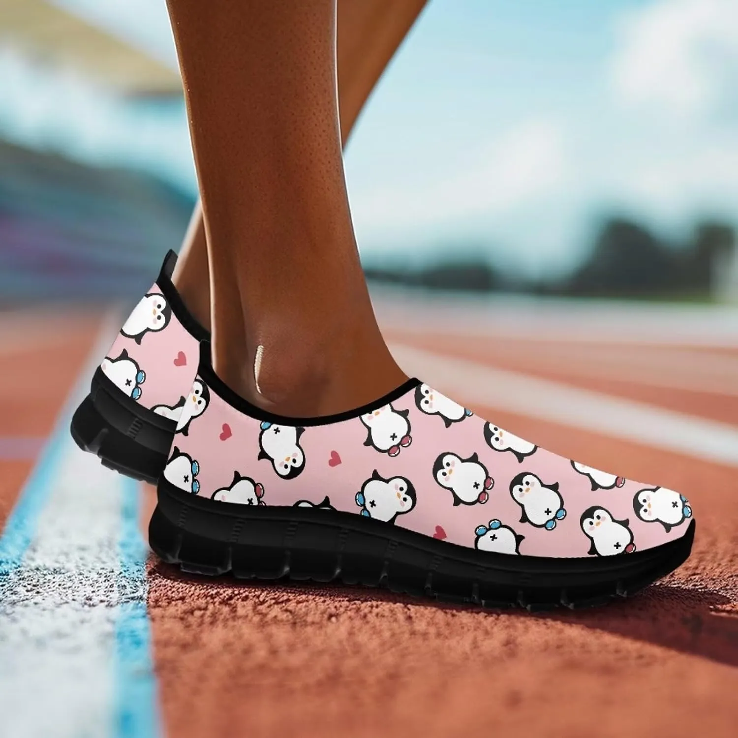 Women's Slip On Sneakers Low-Cut Casual Walking Shoes Loafers Animal Pattern Comfort Soft Sports Running Flat Shoes