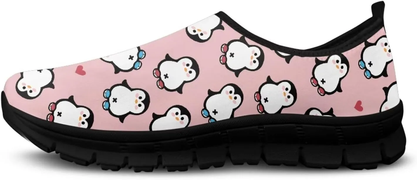 Women's Slip On Sneakers Low-Cut Casual Walking Shoes Loafers Animal Pattern Comfort Soft Sports Running Flat Shoes